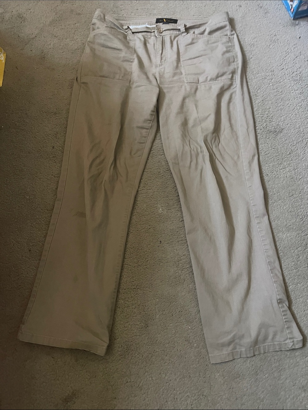 Vince Camuto Men's Light Khaki Chinos - Beige